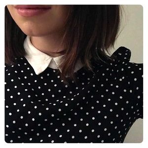 Black and White Polkadot F21 Mini Dress.